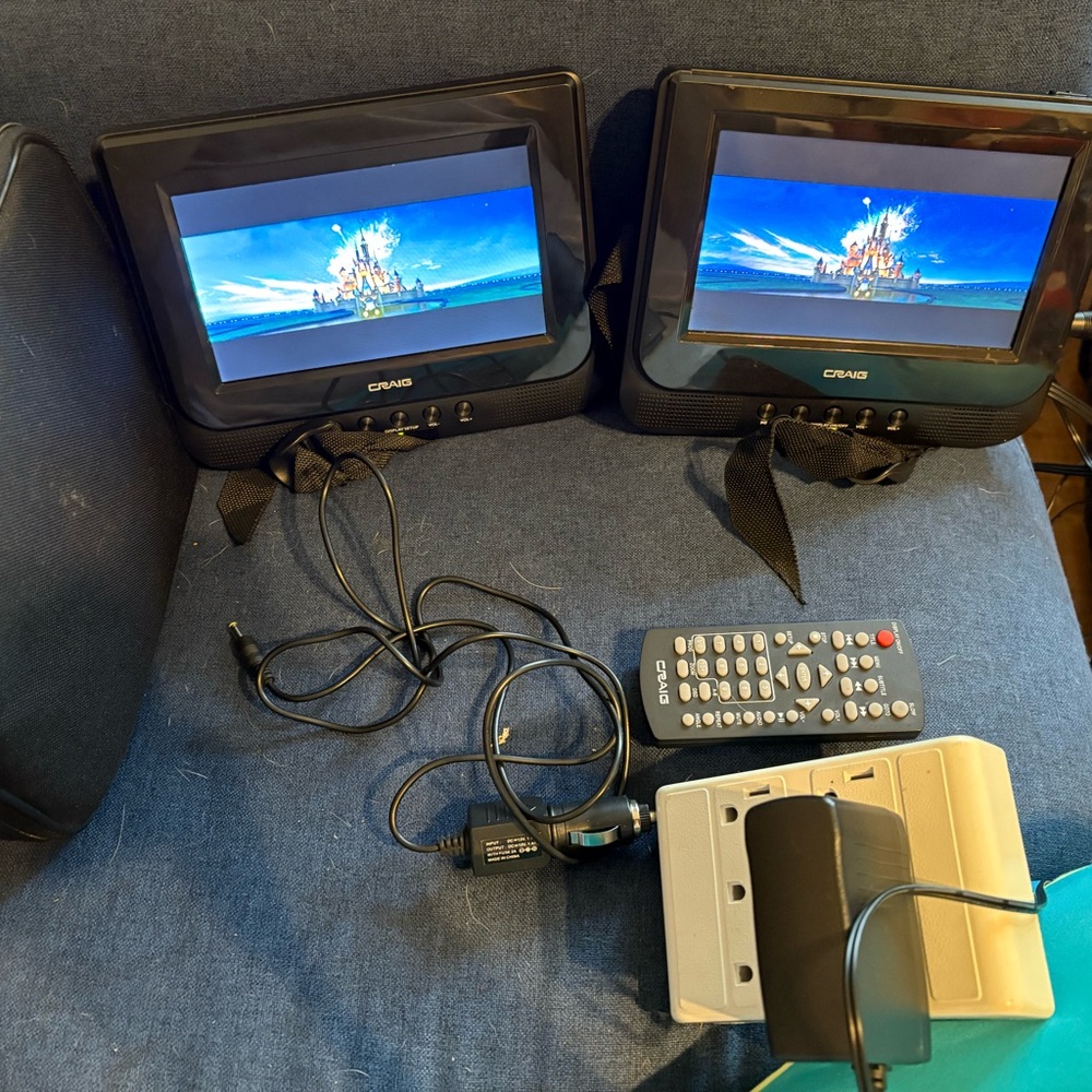 2 screen dvd player's  for the car Craig